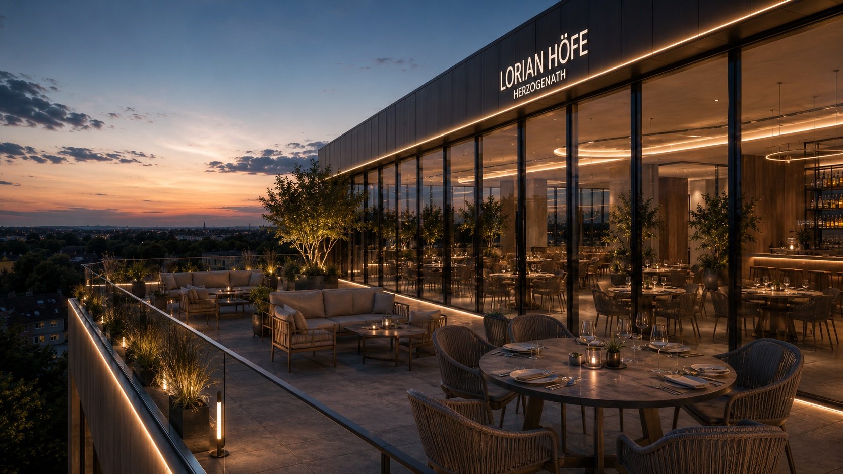 Dachterrasse mit Blick über Herzogenrath-Kohlscheid